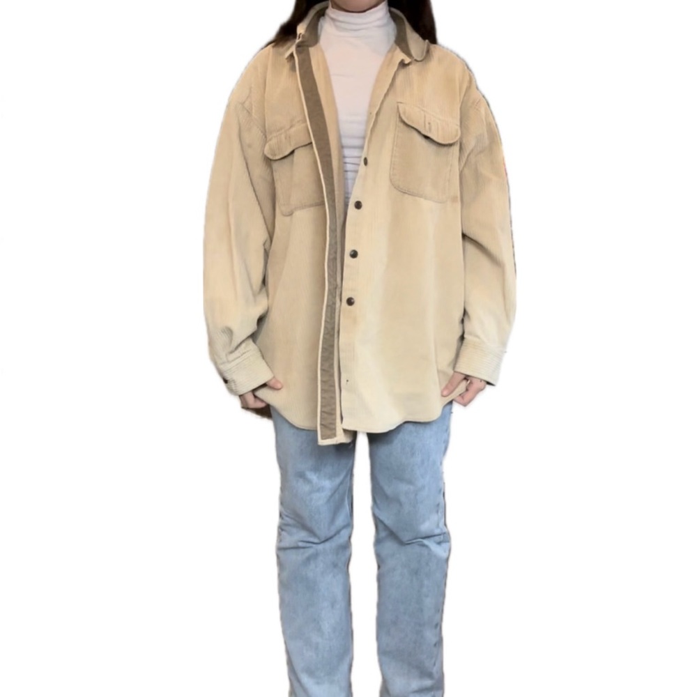 Tan Corduroy Button Up!